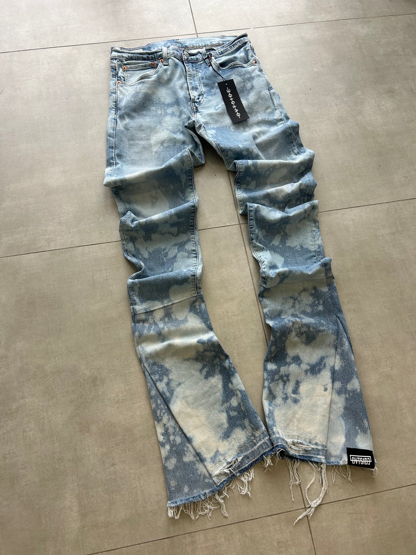 Stacked jeans