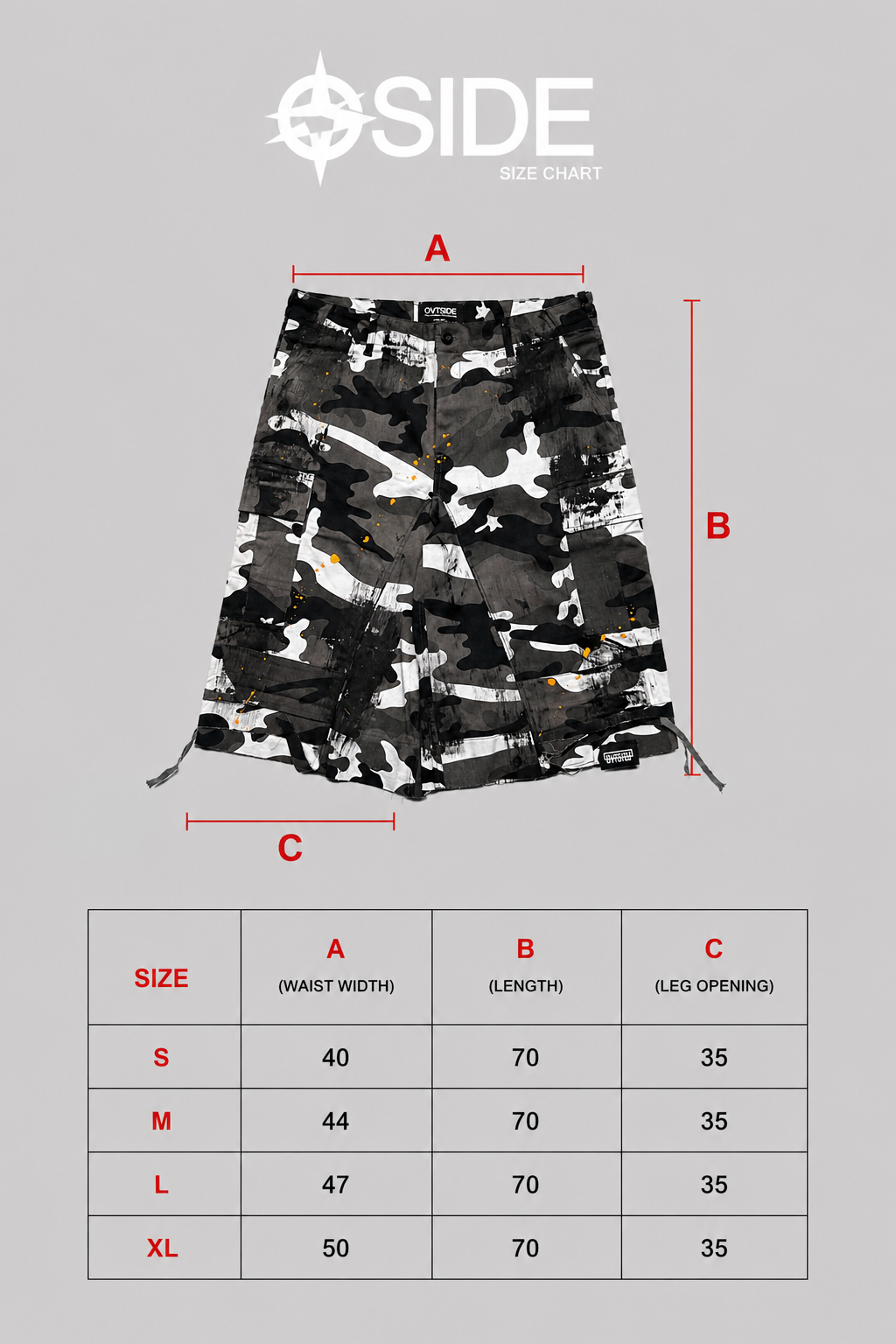 Military gray short