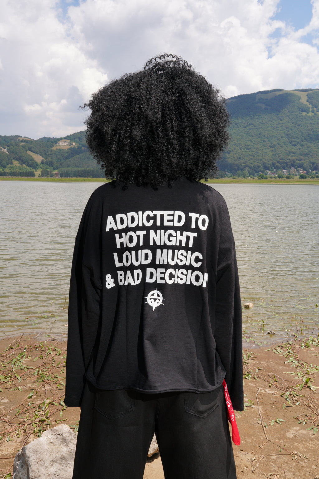 Summer slub longsleeve black