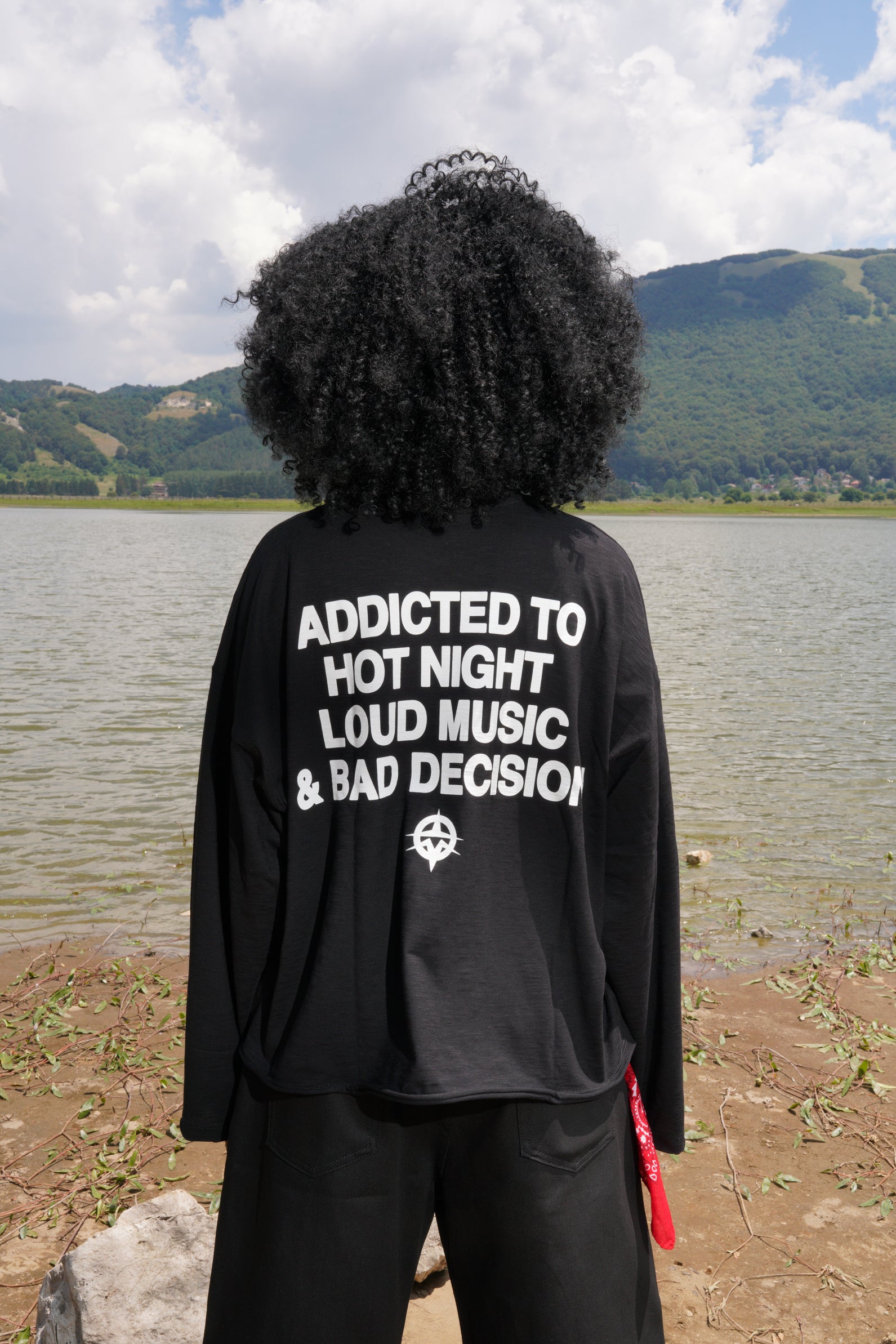 Summer slub longsleeve black