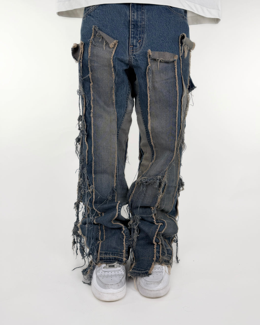 sandblasted jeans