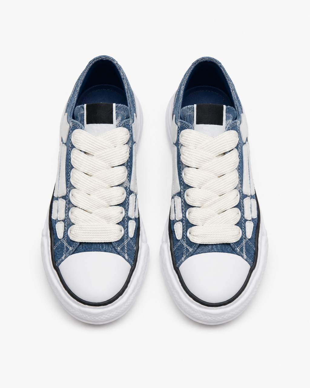 Skeleton Denim Chunky Sneaker - Blue
