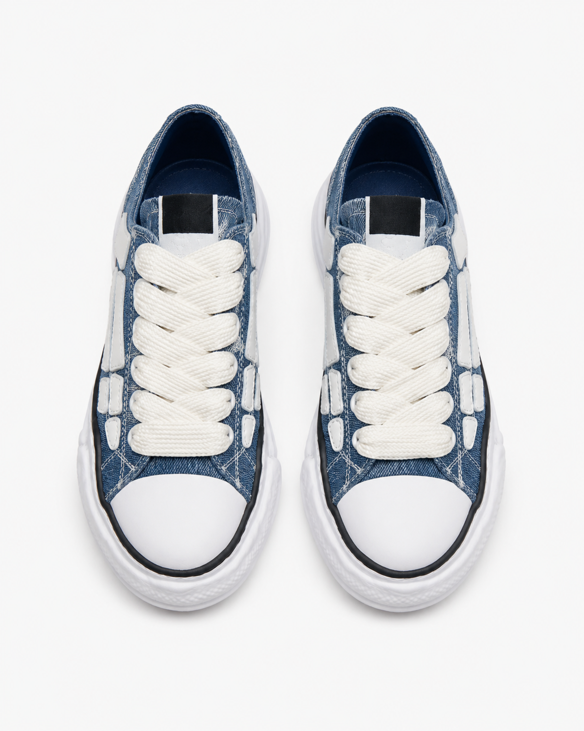 Skeleton Denim Chunky Sneaker - Blue