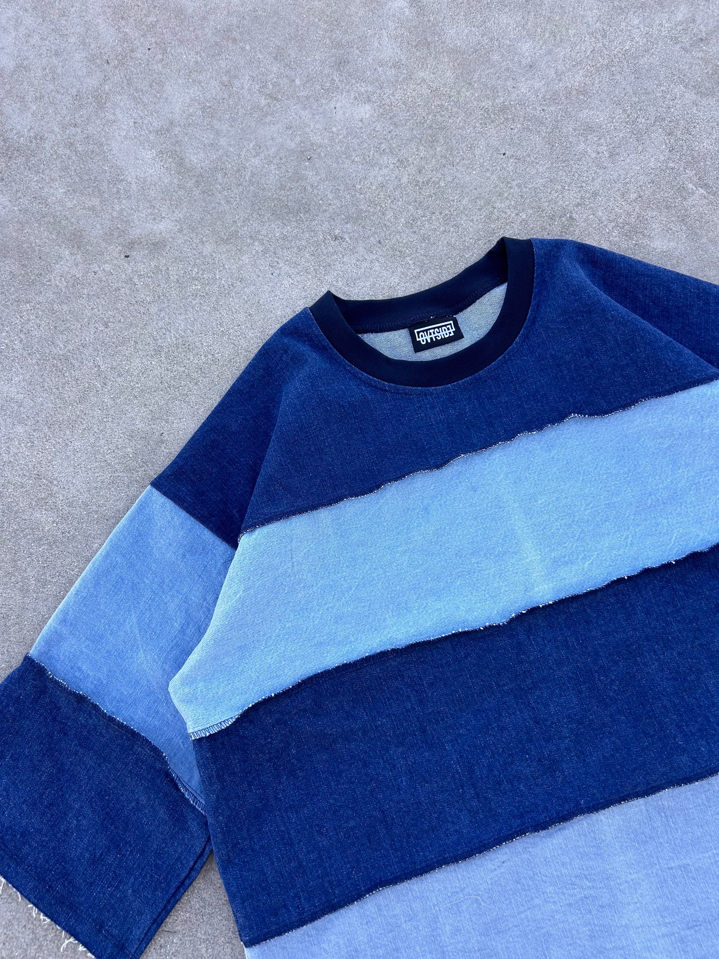 Denim tee double blue