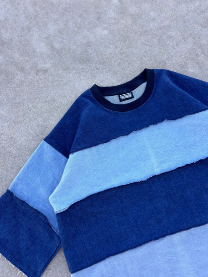 Denim tee double blue