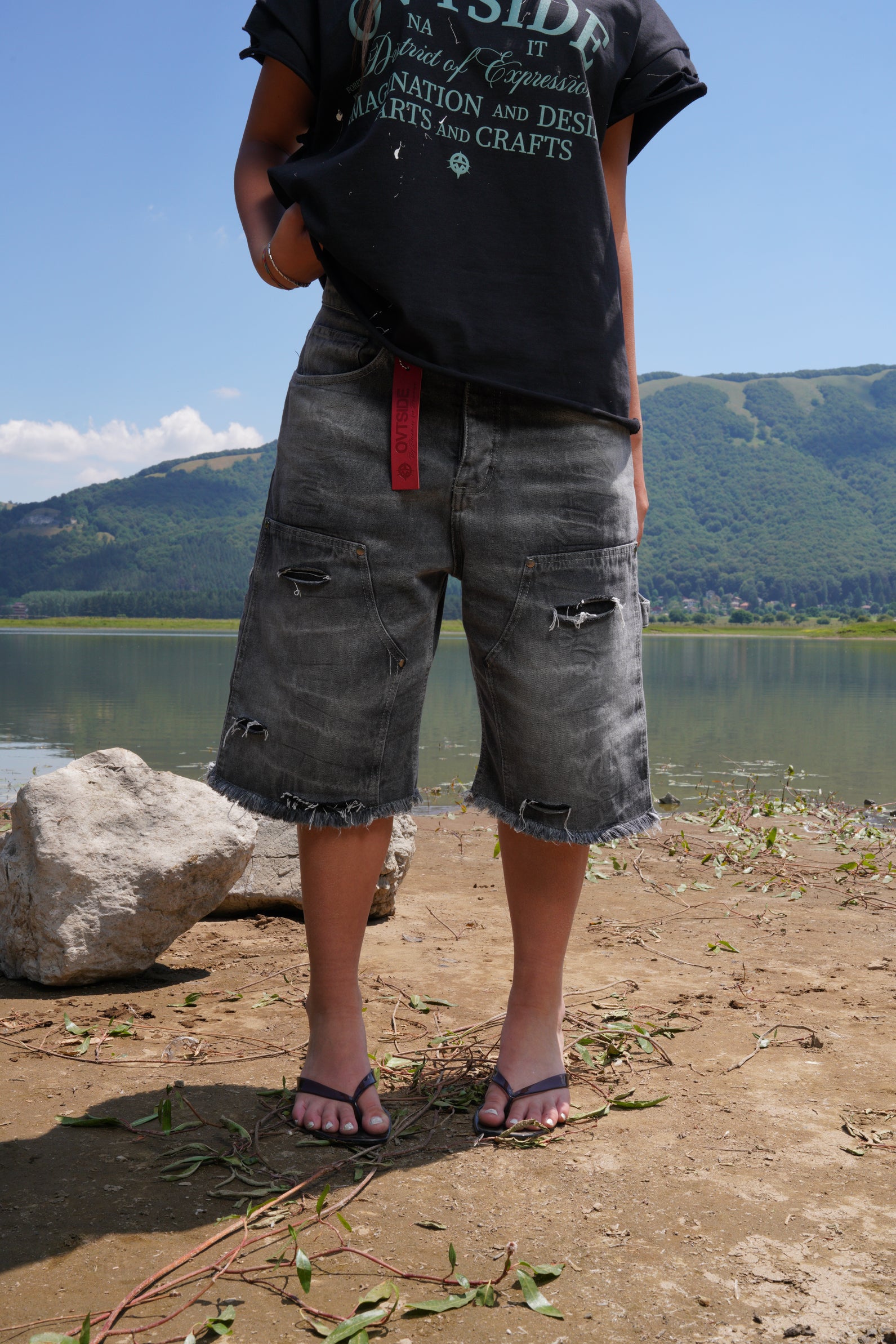 CARPENTER SHORTS gray