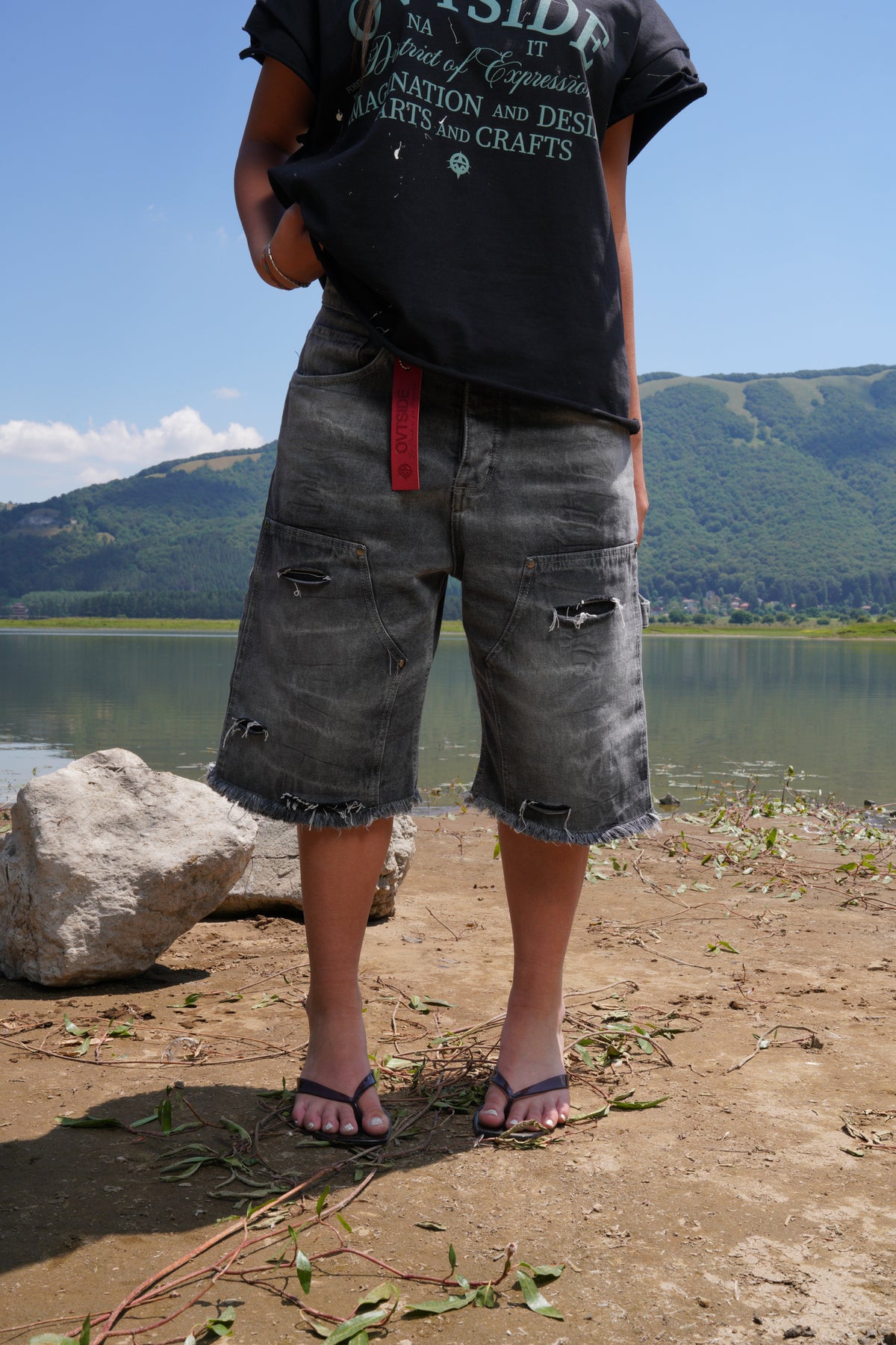 CARPENTER SHORTS gray