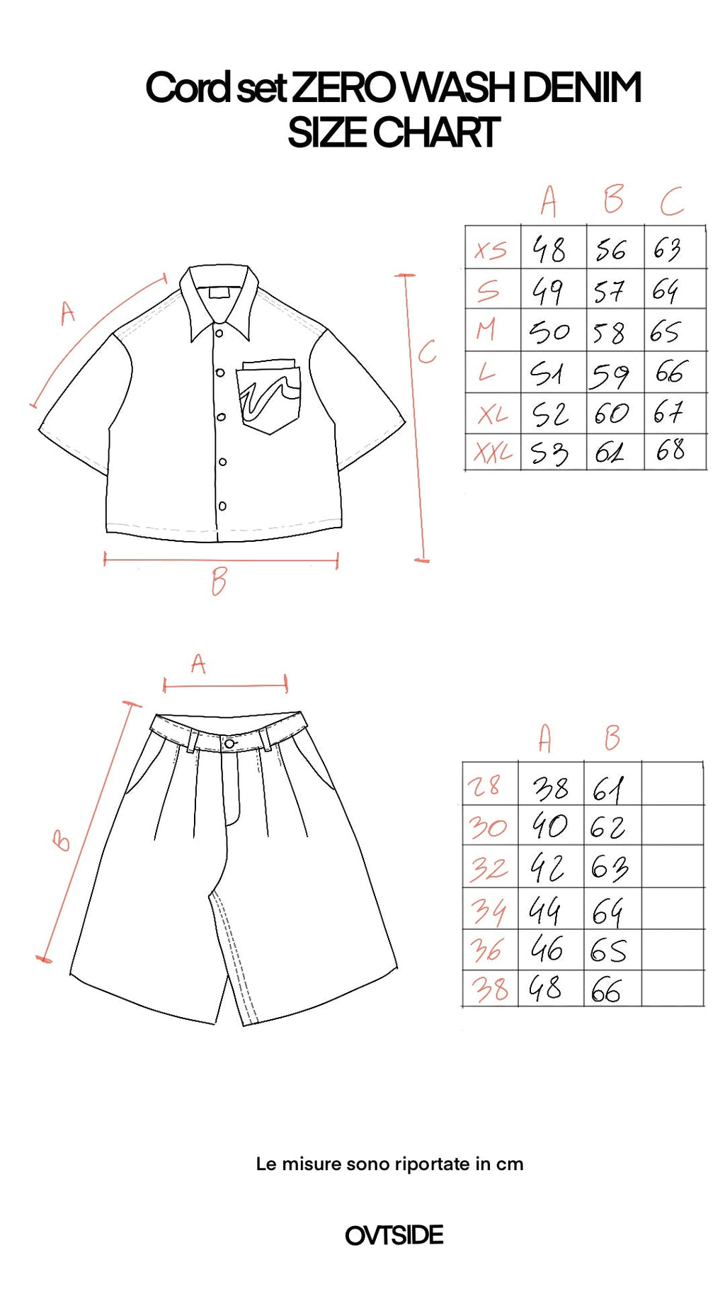 Zero-wash jorts