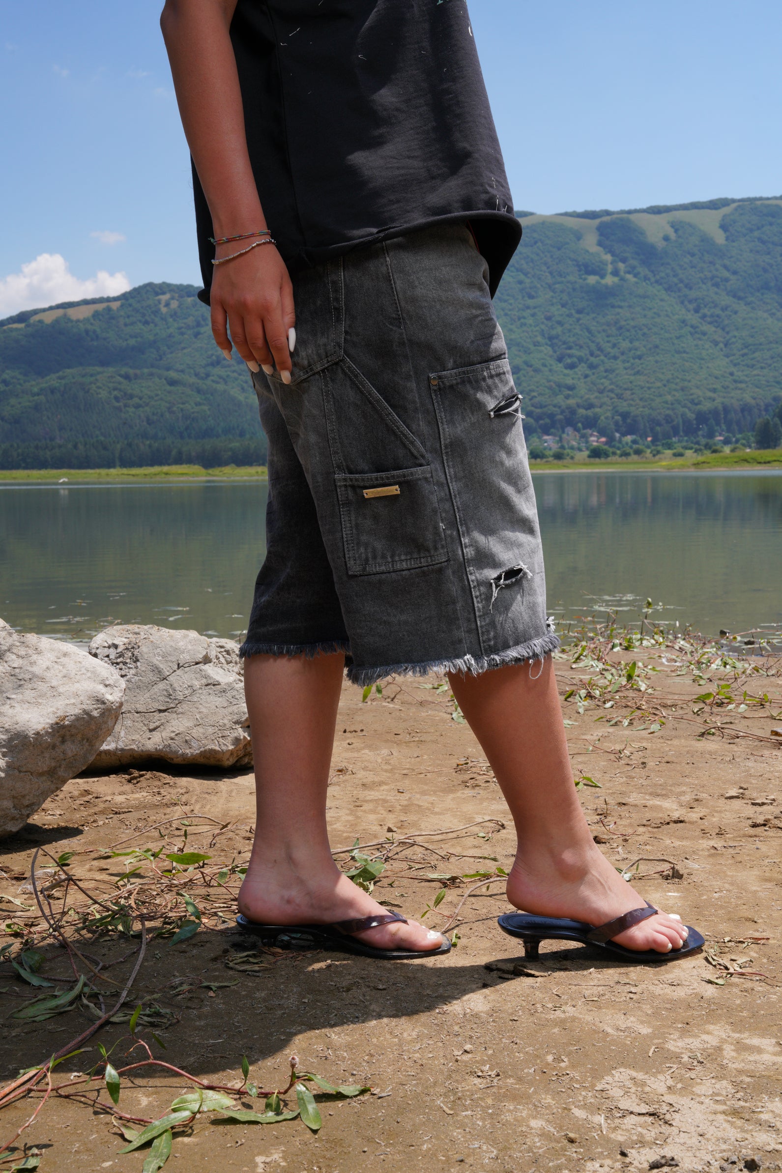 CARPENTER SHORTS gray