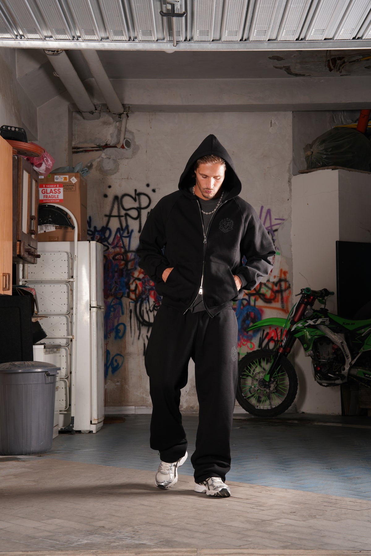 PANTALONE TUTA BLACK FYD