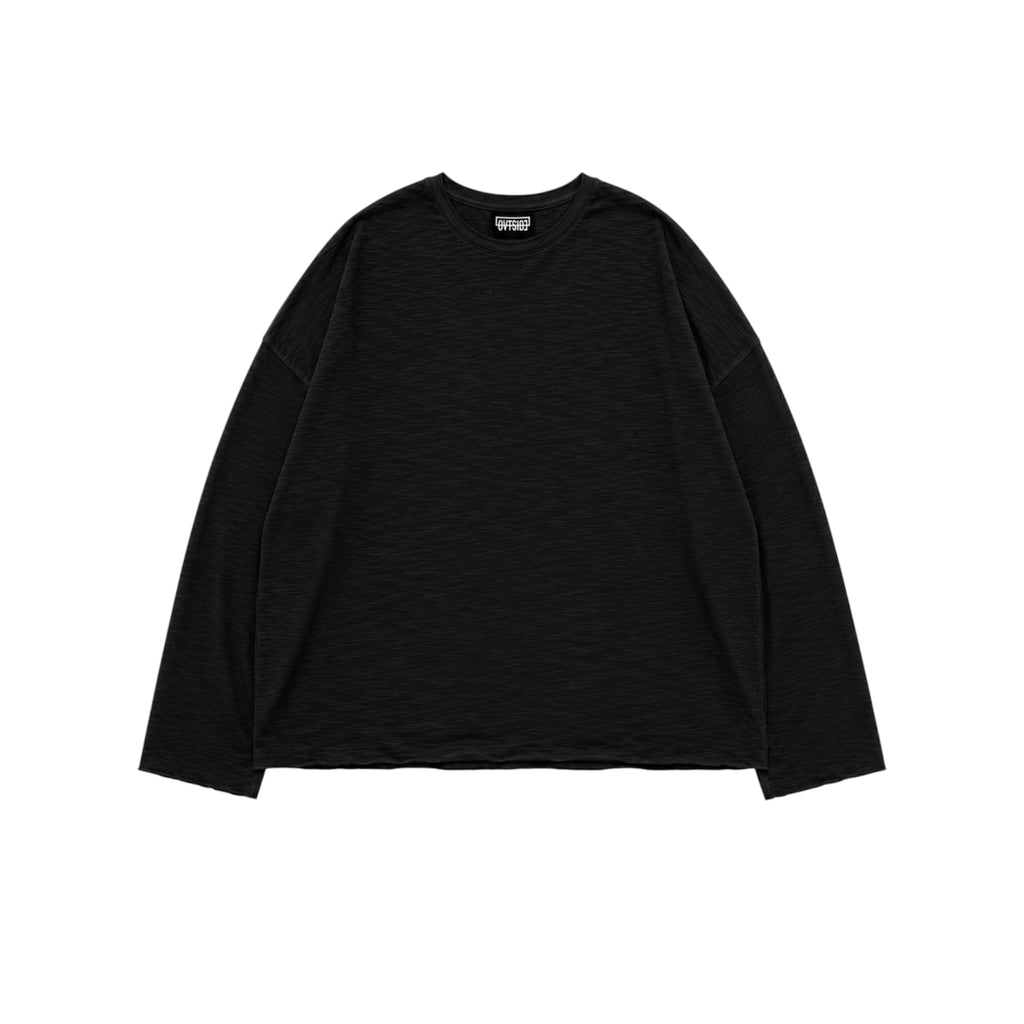 Summer slub longsleeve black
