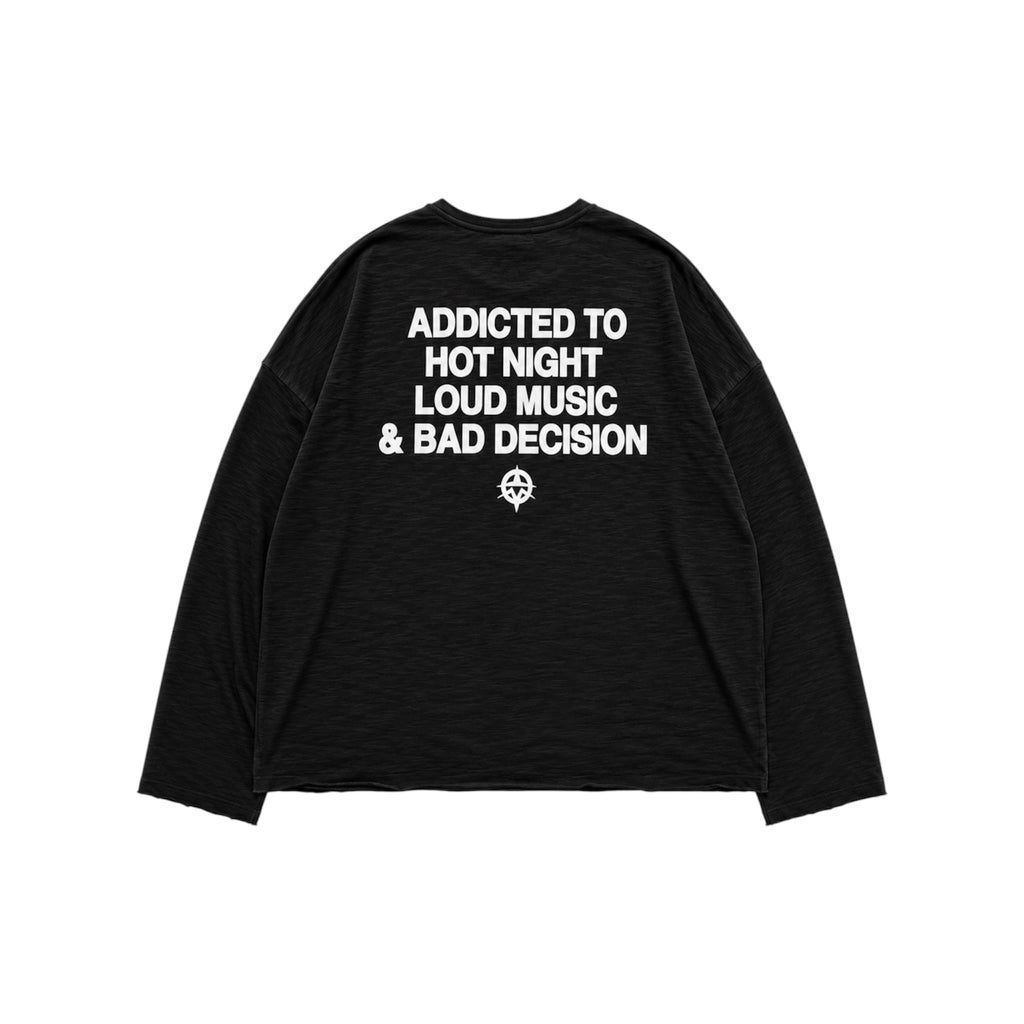 Summer slub longsleeve black