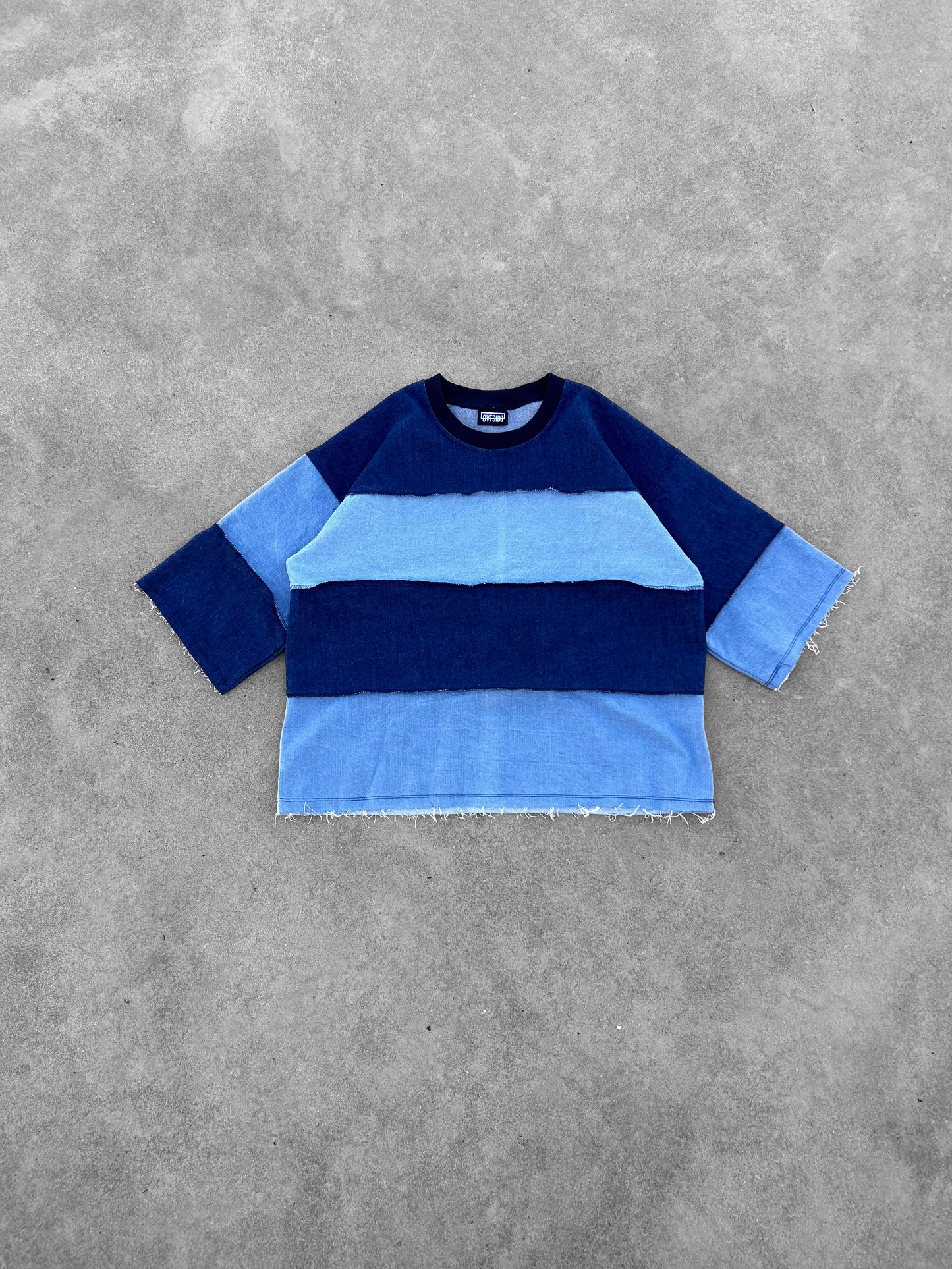 Denim tee double blue