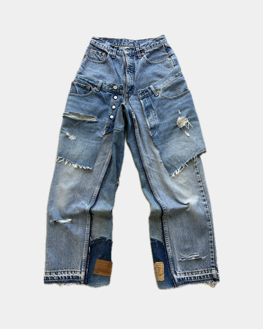 Dual Denim Pants