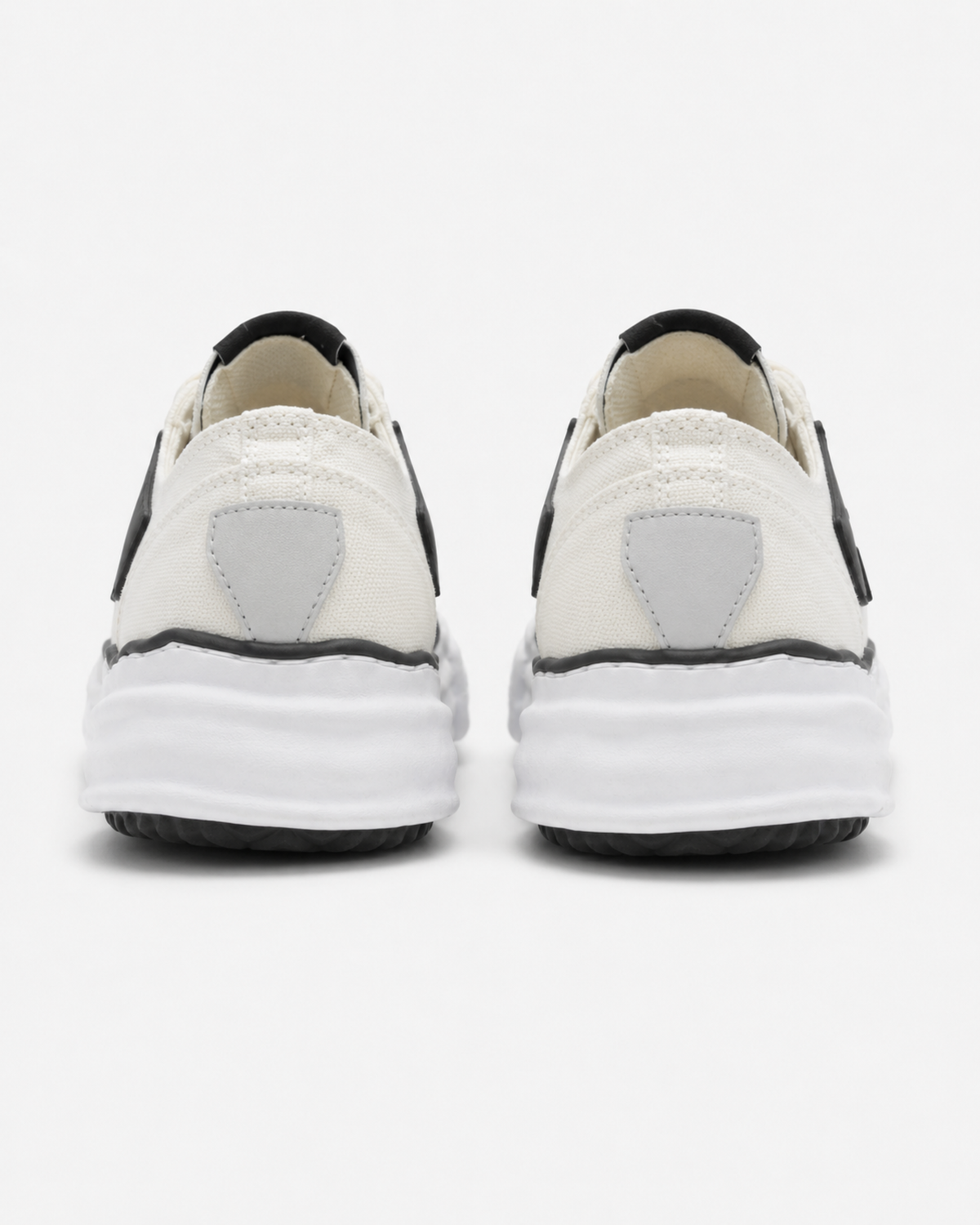 Skeleton Denim Chunky Sneaker - White