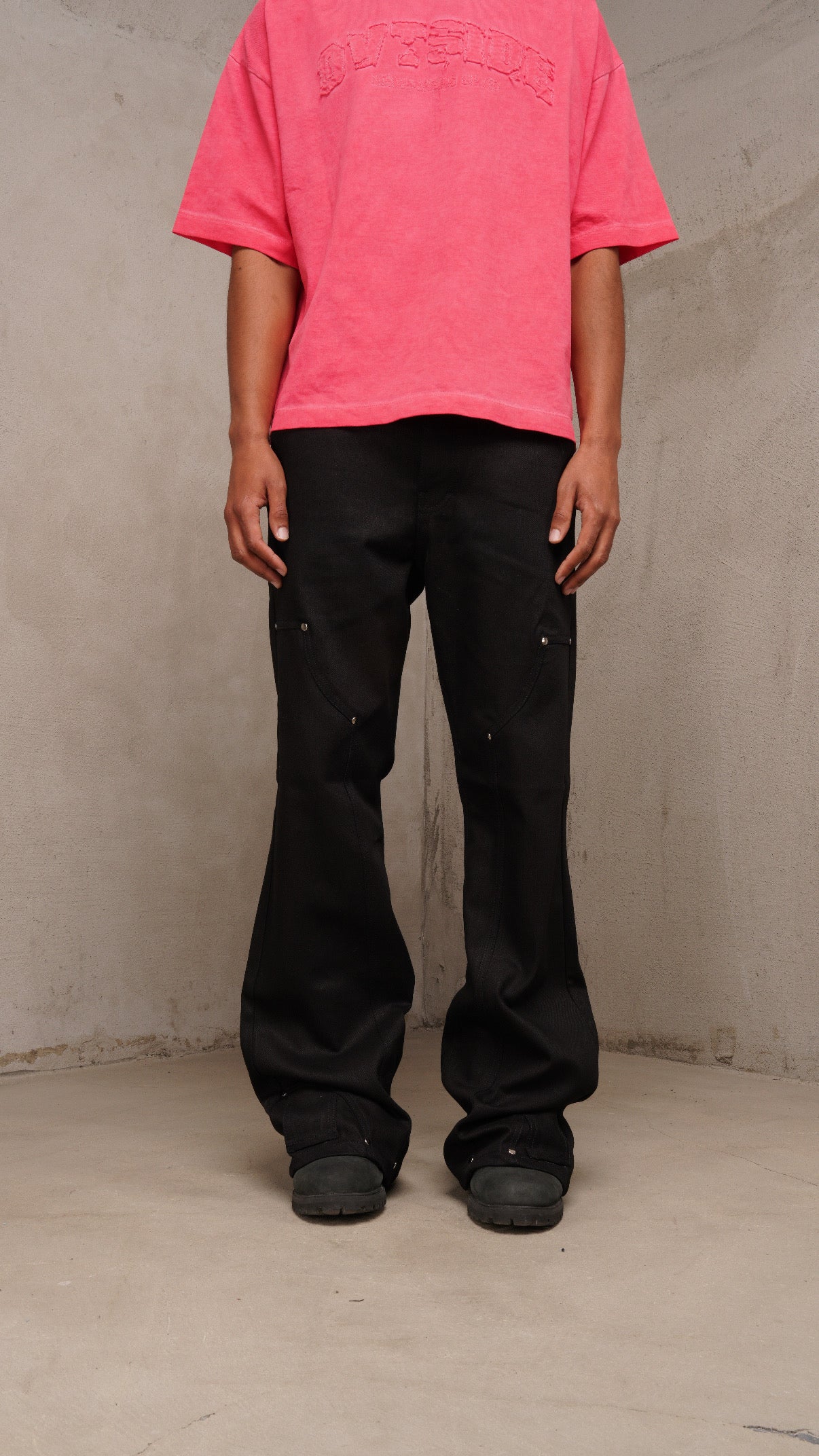 Obsidian Black raw denim