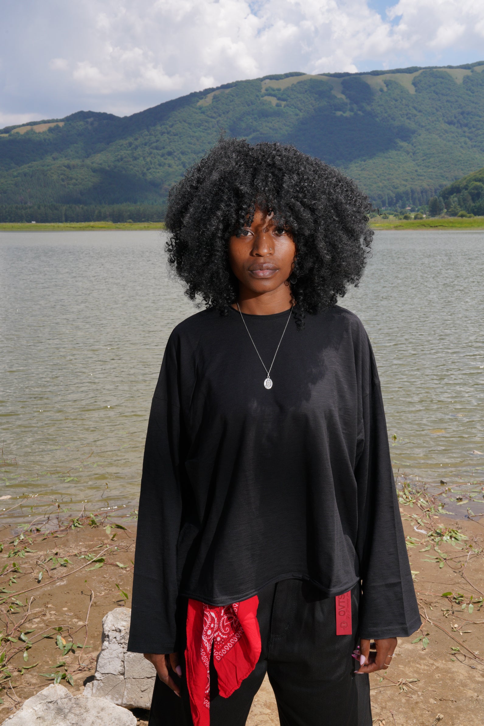 Summer slub longsleeve black
