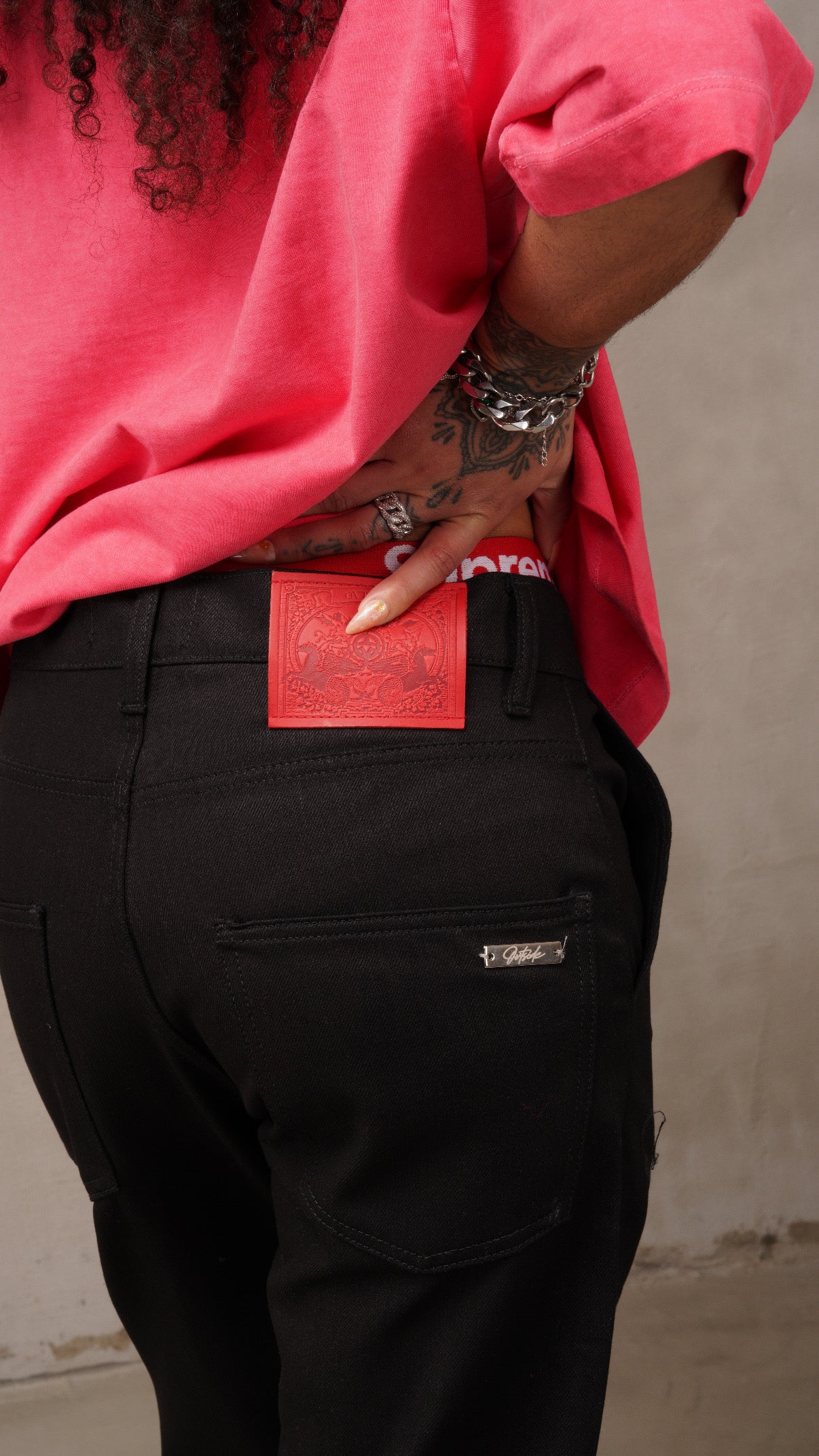 Obsidian Black raw denim