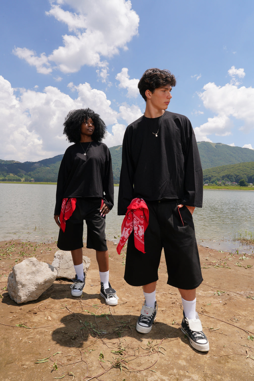 Summer slub longsleeve black