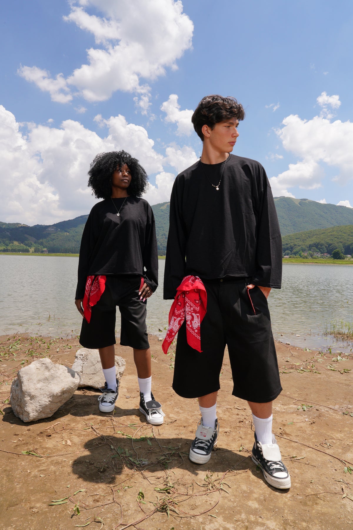 Summer slub longsleeve black