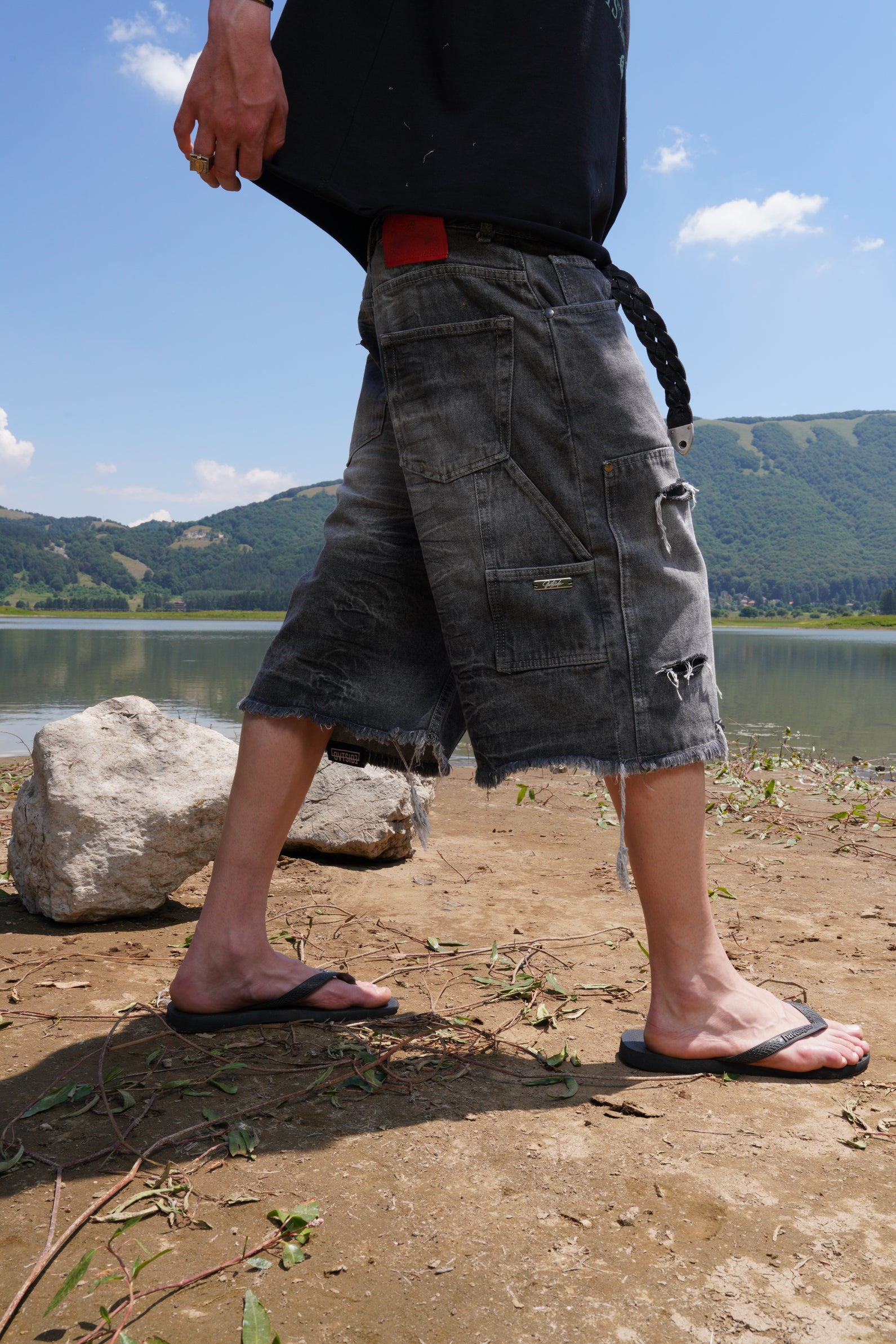 CARPENTER SHORTS gray