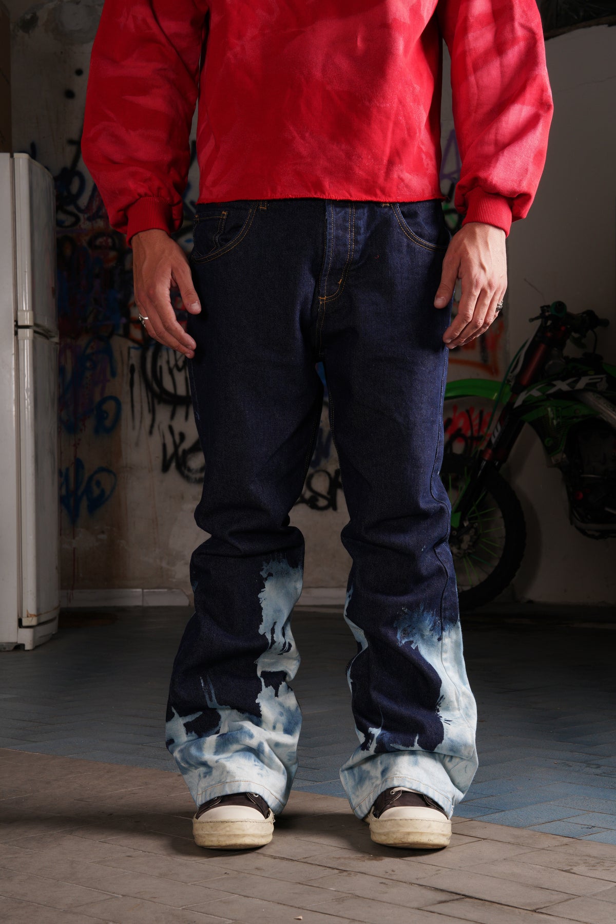 WHITE FLAME DENIM