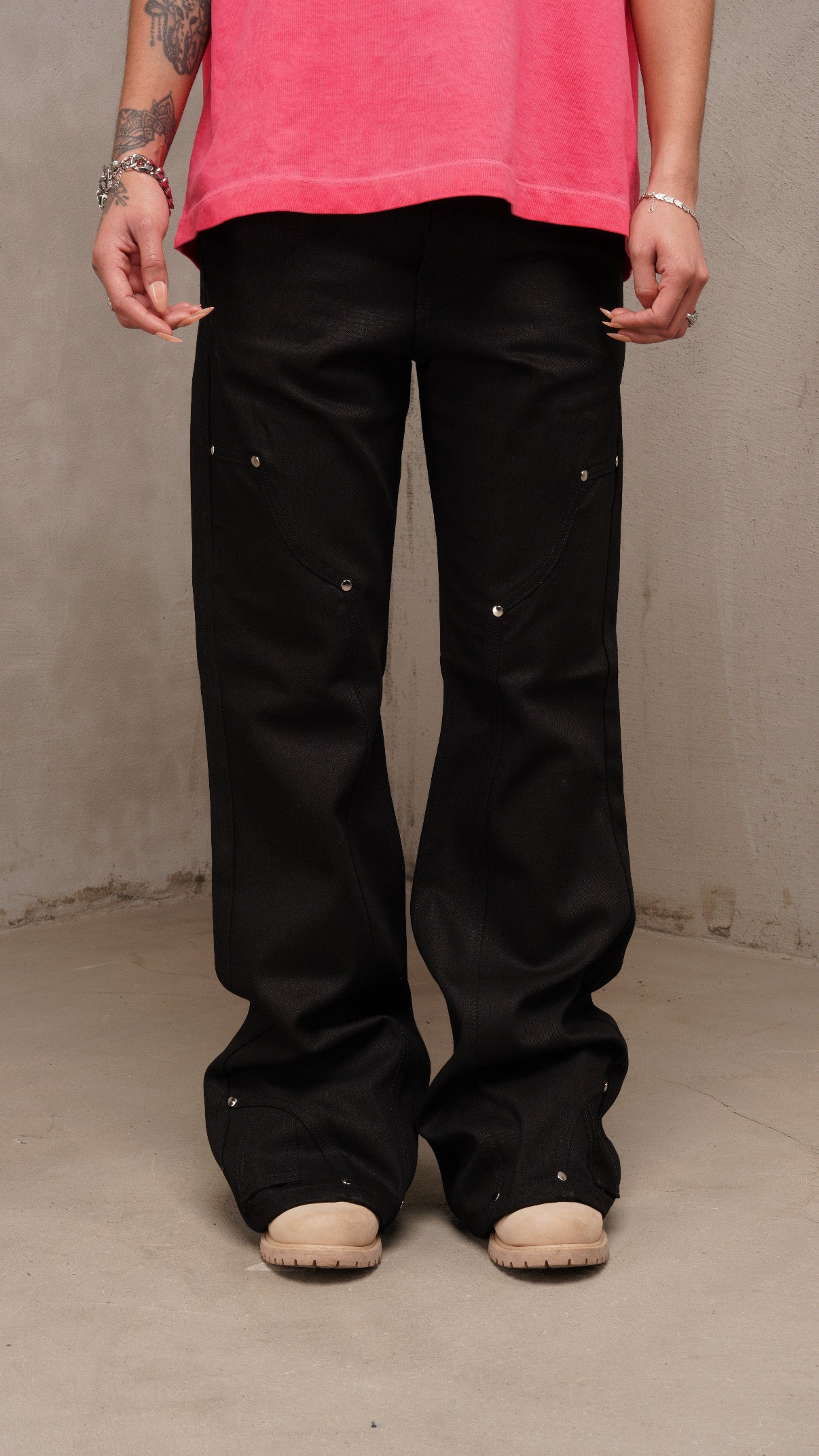 Obsidian Black raw denim