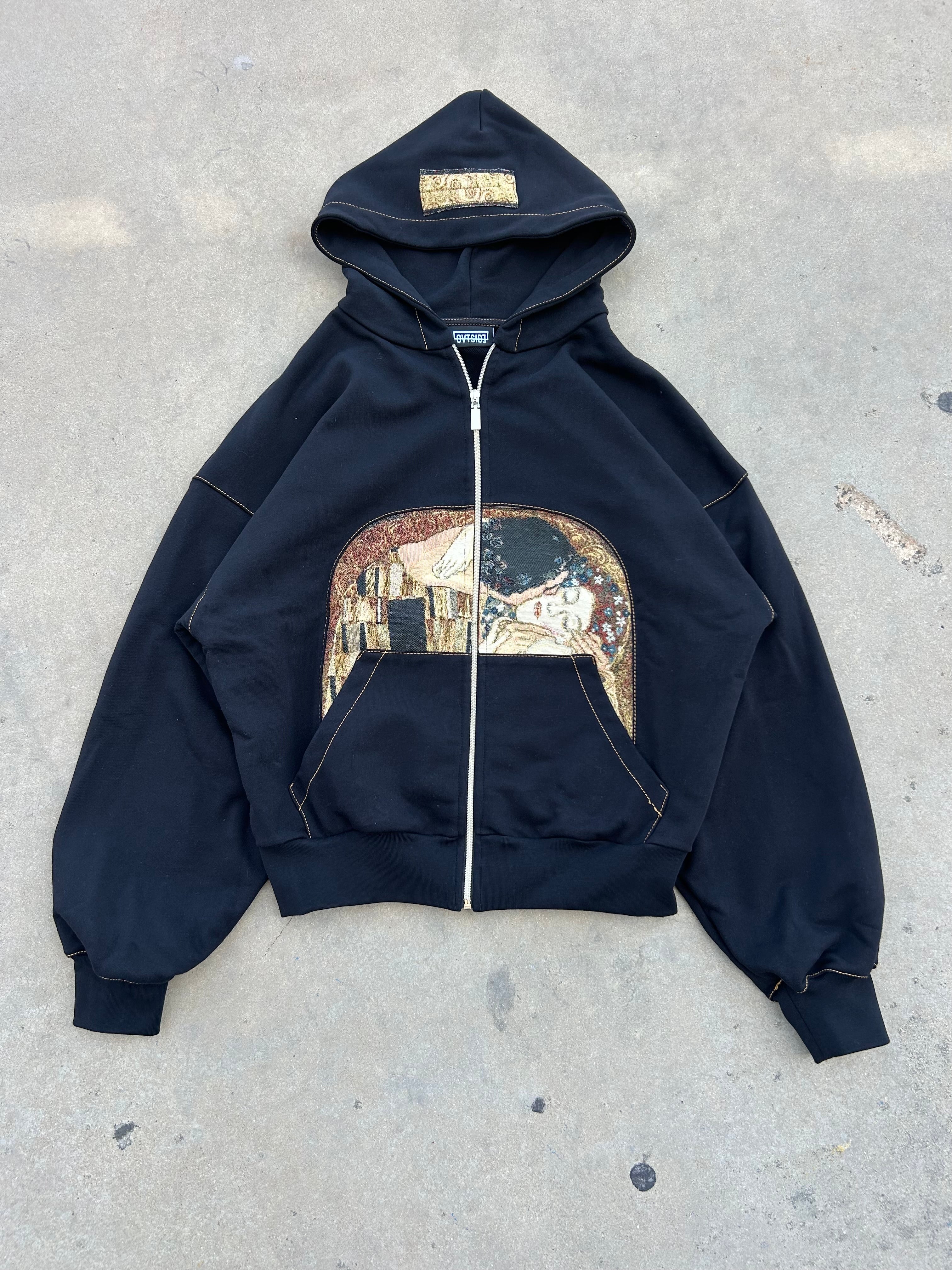 HOODIE KLIMT'S KISS BLACK