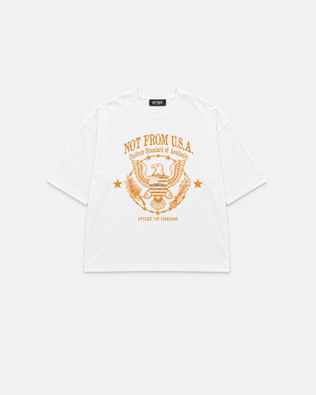 Not from U.S.A. White tee