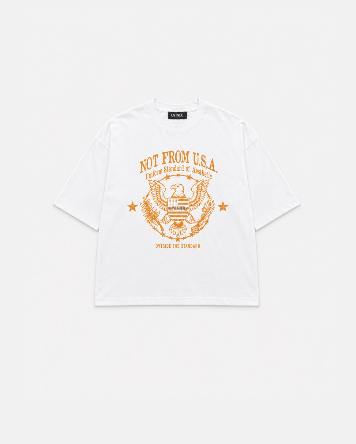 Not from U.S.A. White tee