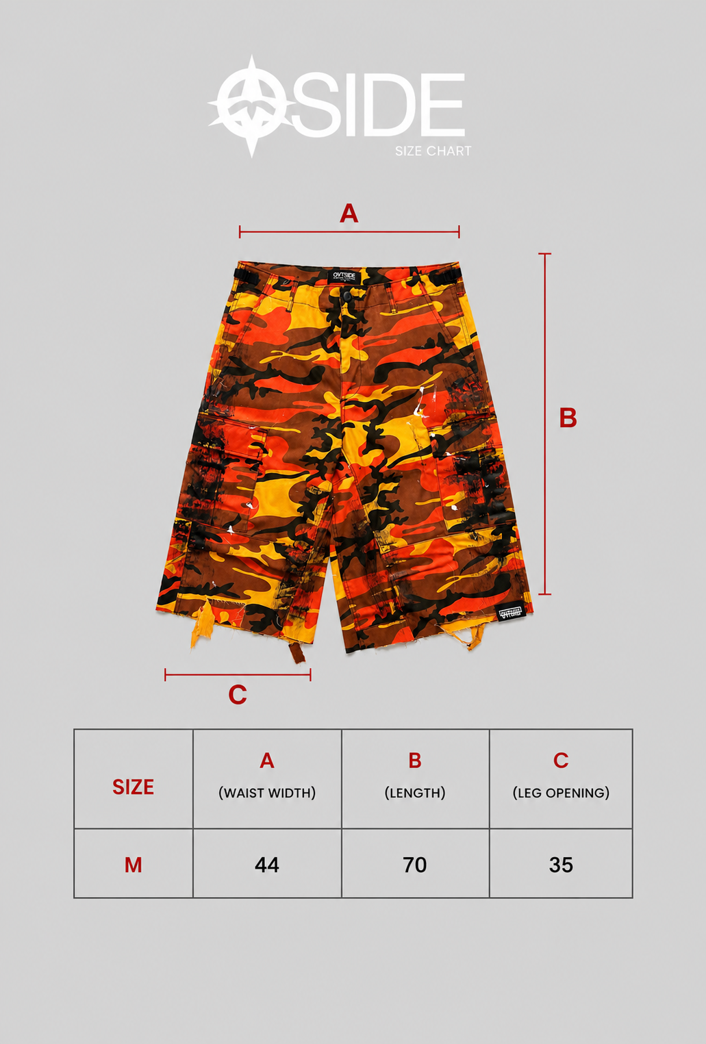 Military orange short